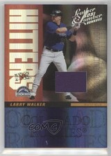 2005 Donruss Leather & Lumber Hitters Inc Jerseys 71/100 Larry Walker HOF 0af