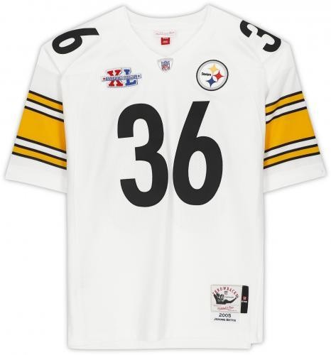 FRMD Jerome Bettis Pittsburgh Steelers Signed Mitchell & Ness White Auth Jersey - Picture 3 of 5