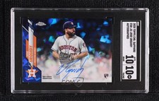 2020 Topps Chrome Sapphire Rookie Jose Urquidy #CSA-JU SGC 10 GEM Auto 0c54