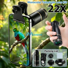 Universal 22X Zoom Lens Optical Clip Telephoto Telescope Cell Phone Camera Lens