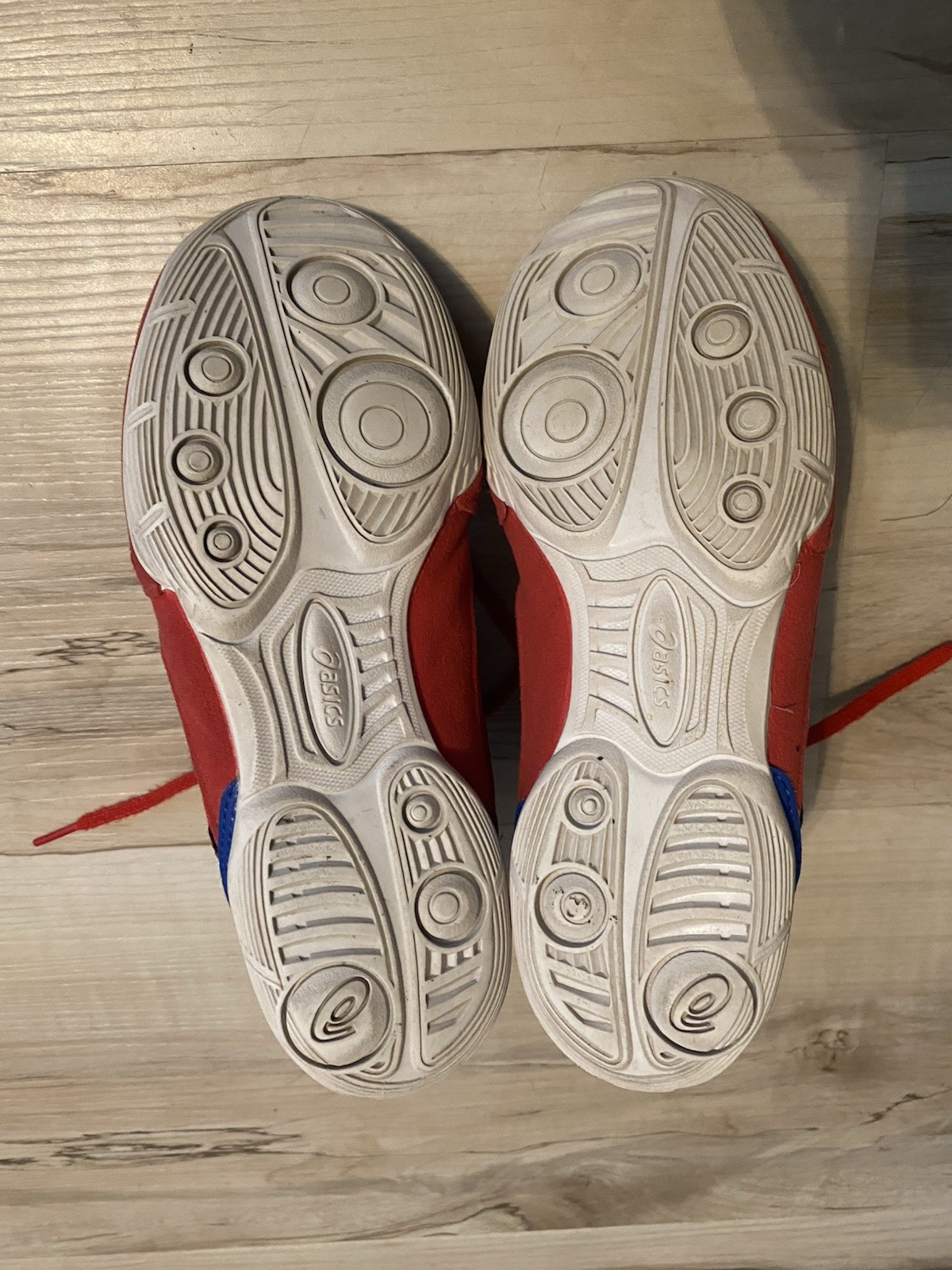 ASICS Matflex 6 Youth Wrestling Shoes Red/White/Blue, Size 5 thumbnail 4