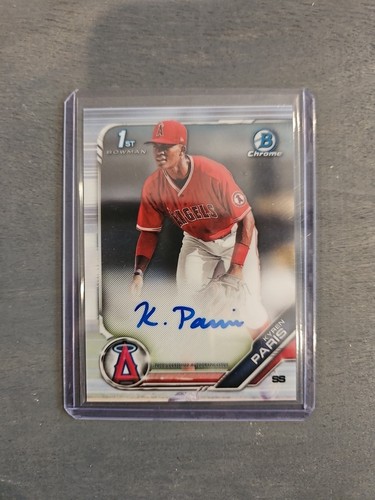 Kyren Paris #CDA-KP 2019 Bowman Draft Chrome Picks Autograph card