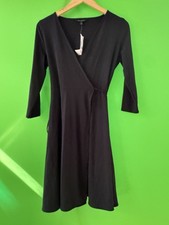 Banana RepublicBlack Wrap Dress Petite S NWT MinimalistQuiet Luxury Capsule