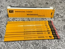 Vintage Eberhard Faber Mongol Pencils No 482 F 1 Dozen NOS