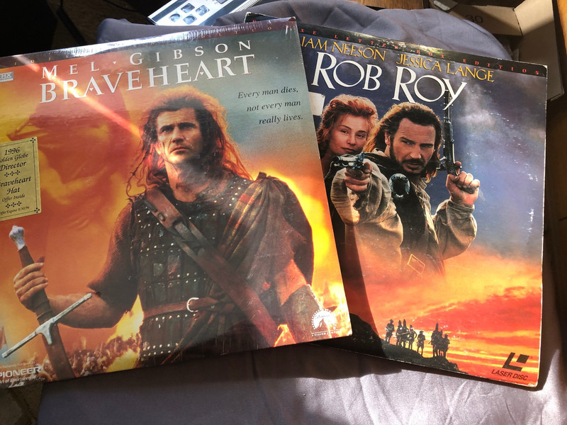 2 Laserdiscs of Scottish Commoners Putting It To THE Man: Rob Roy & Braveheart
