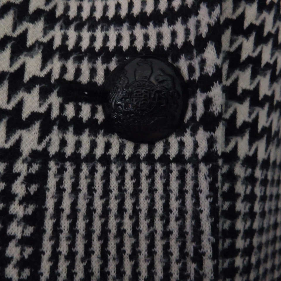 Blazer ecuestre de pata de gallo negro blanco talla 18W de colección Lauren Ralph Lauren para mujer Foto 3 de 4