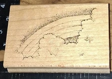 rubber Stamp,rainbow Clouds,Hampton Art,(B284) 