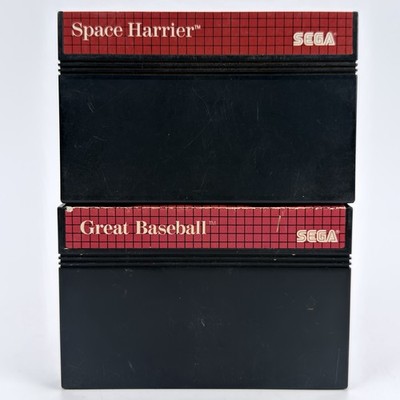 Sega Master 2 Game Bundle | Space Harrier | Great Baseball Video Game Cartridges