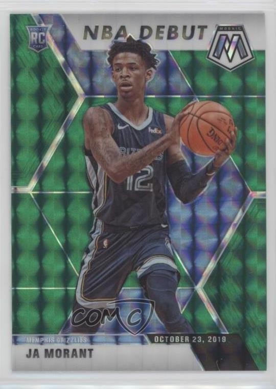 2019-20 Panini Mosaic NBA Debut Green Prizm Ja Morant #274 10ka