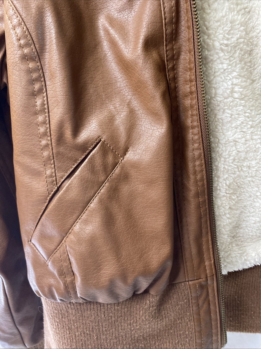 Ashley By 26 International Outerwear Fake Leather Jacket Wool