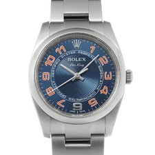 ROLEX Air-King 114200 blue concentric WATCH 716222