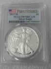 AMERICAN SILVER EAGLE  2017 W PROOF  PCGS PR70 DCAM  FIRST STRIKE FLAG LABEL