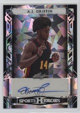 2024 Leaf Metal Sports Heroes Silver Crystals 5/39 AJ Griffin #BA-AJG Auto 18t1