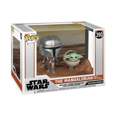 Funko Pop! Moment: Star Wars: The Mandalorian and Grogu (the Child, Baby Yoda) -