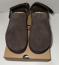 NIB UGG Goldenstar Clog Dusted Cocoa Suede Platform Womens US Size 9