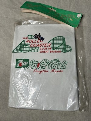 Vintage 7-Up 90s Shock Wave Roller Coaster Brand New Opened Pack Rare Shirt B25
