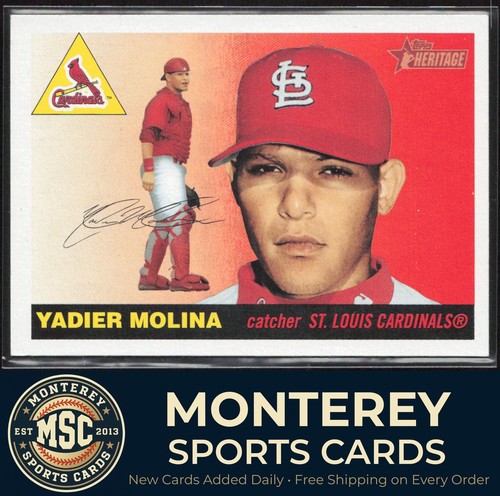 Yadier Molina #355 2004 Topps Heritage card