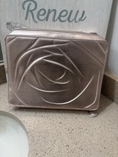 Lancome HOLIDAY 2024 Rose Gold Embossed LIMITED EDITION Zipper Travel Case.