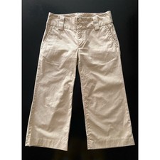 BANANA REPUBLIC Stretch Beige Crop Chinos sz 2