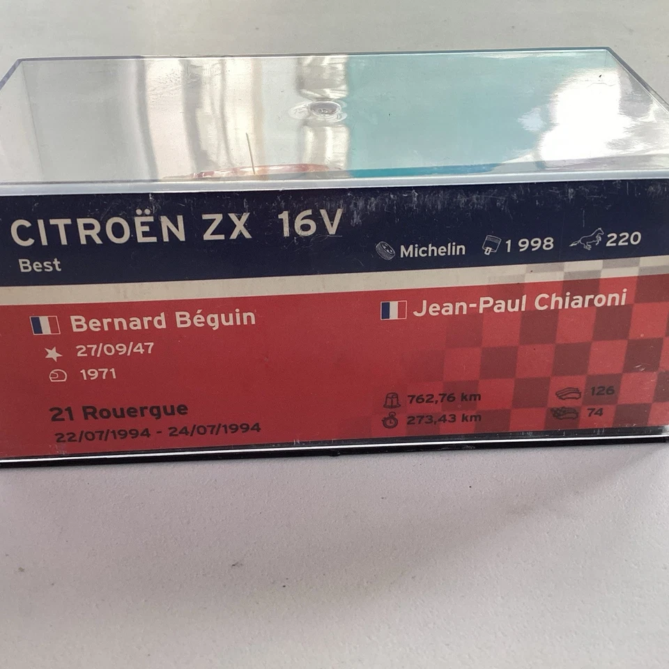 Altaya 1/43 collection voiture rallye  , Citroën ZX 16V 1994 Défaut - Photo 4/4