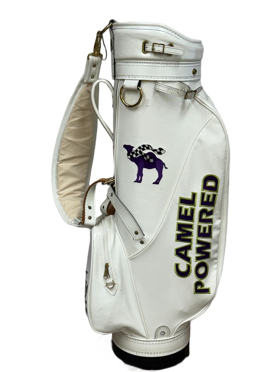 VTG Joe Camel Burton Camel Powered White Leather Golf Bag Rare | eBay