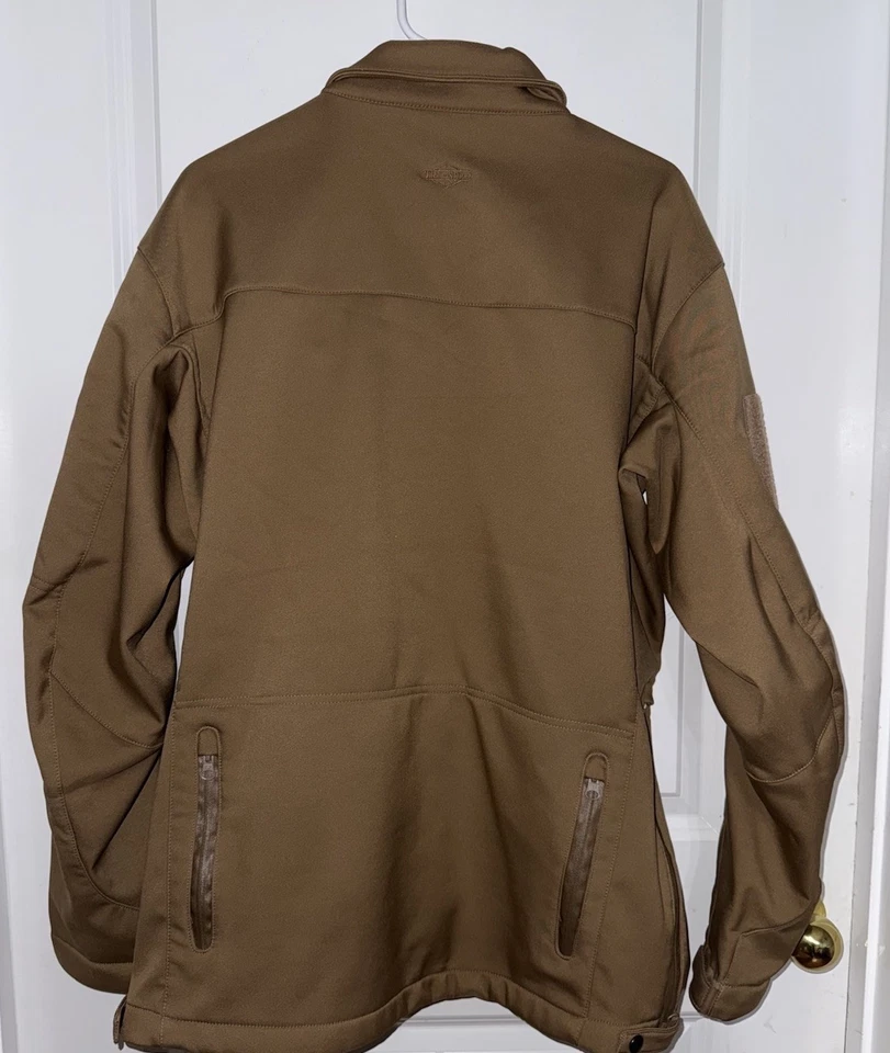 Chaqueta táctica Tru-Spec talla grande marrón coyote peso medio polar interior Foto 2 de 4