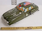 MARX ARMY STAFF CAR TIN WIND UP TOY WORKS SHARP!