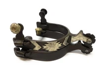 AJ Tack Men's Antique Brown Southwest Engraved Spurs