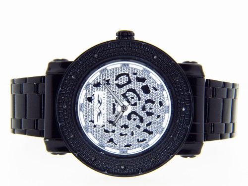 KING MASTER DIAMOND TIGER LEOPARD CHETAH FACE LARGE BLACK CASE BAND TECHNO JOJO - Picture 4 of 6