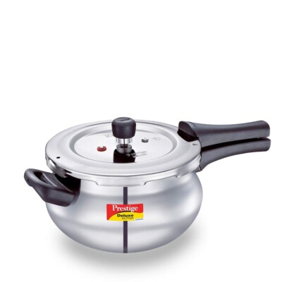 Prestige Deluxe Alpha Outer Lid Stainless Steel Pressure Cooker