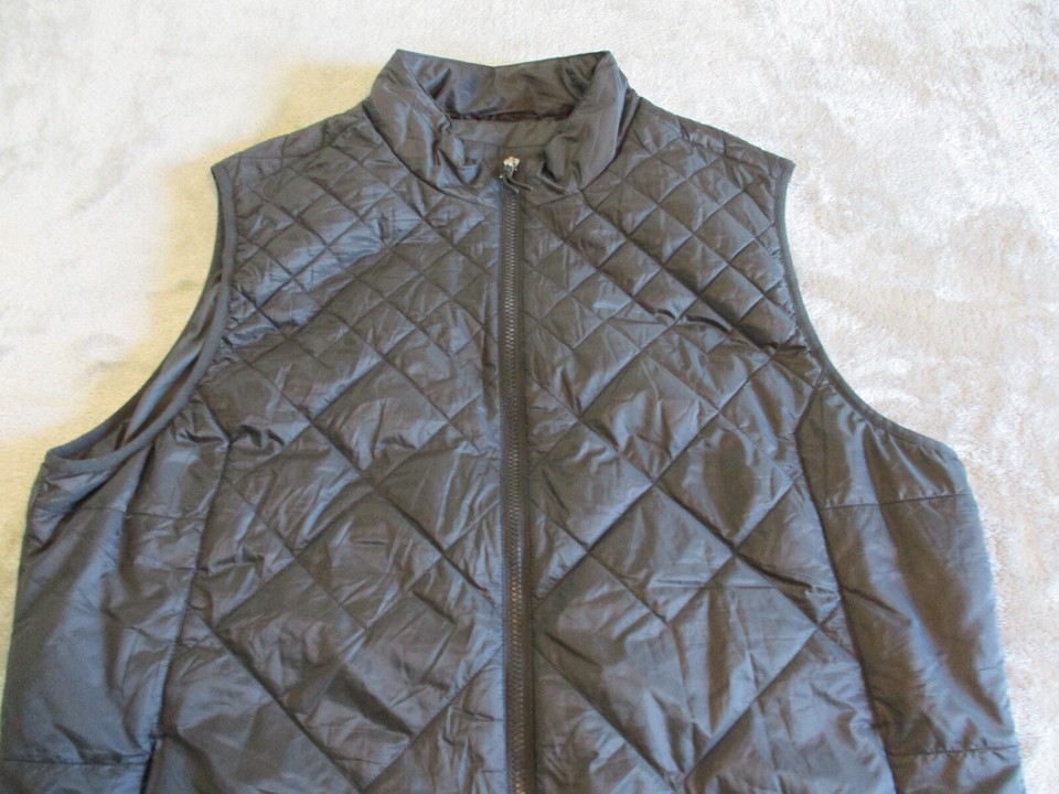 Rhone Puffer Vest Mens XXL Black Quilted Football Basketball Golf