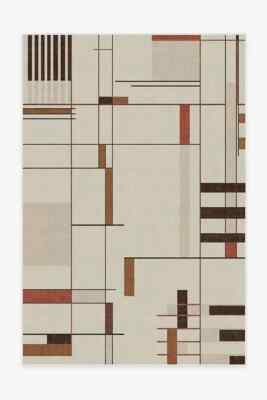 Loretto Ivory & Brown Tufted Rug