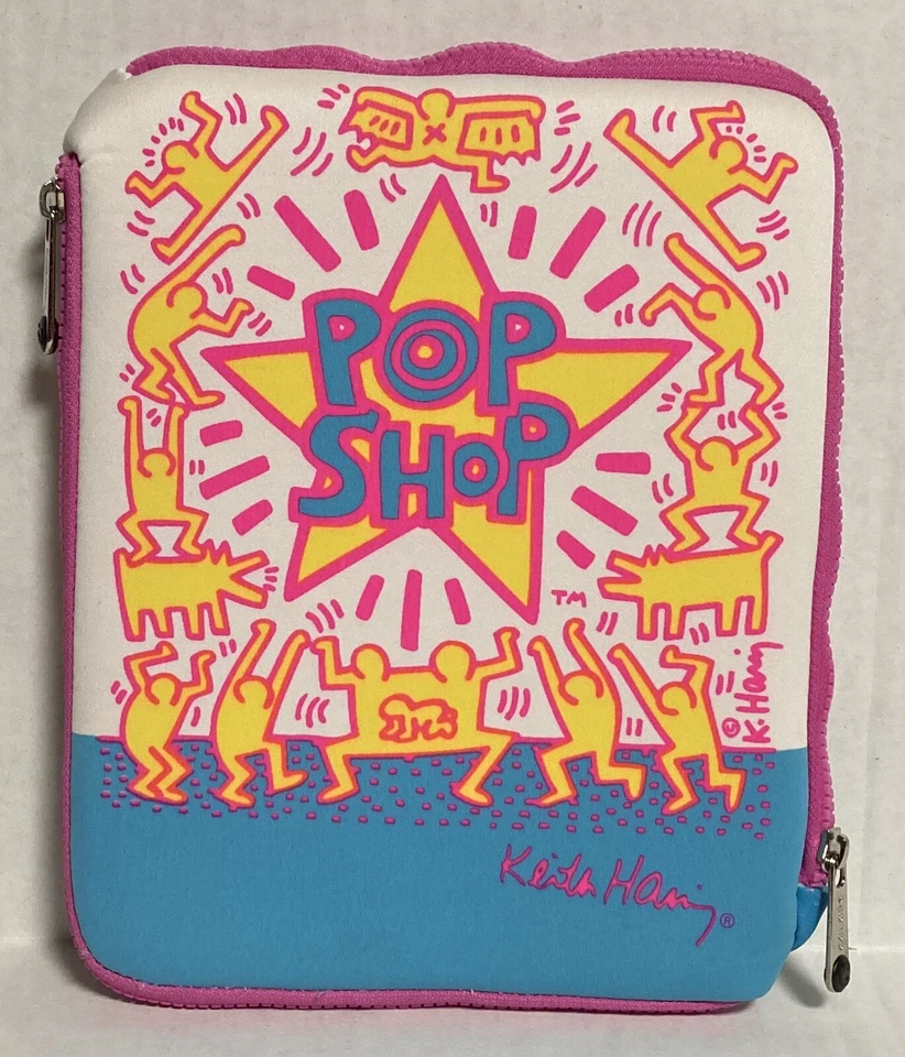 Funda Keith Haring Base Pop Shop (C) iPad 2 aberturas con cremallera multicolor Foto 2 de 4