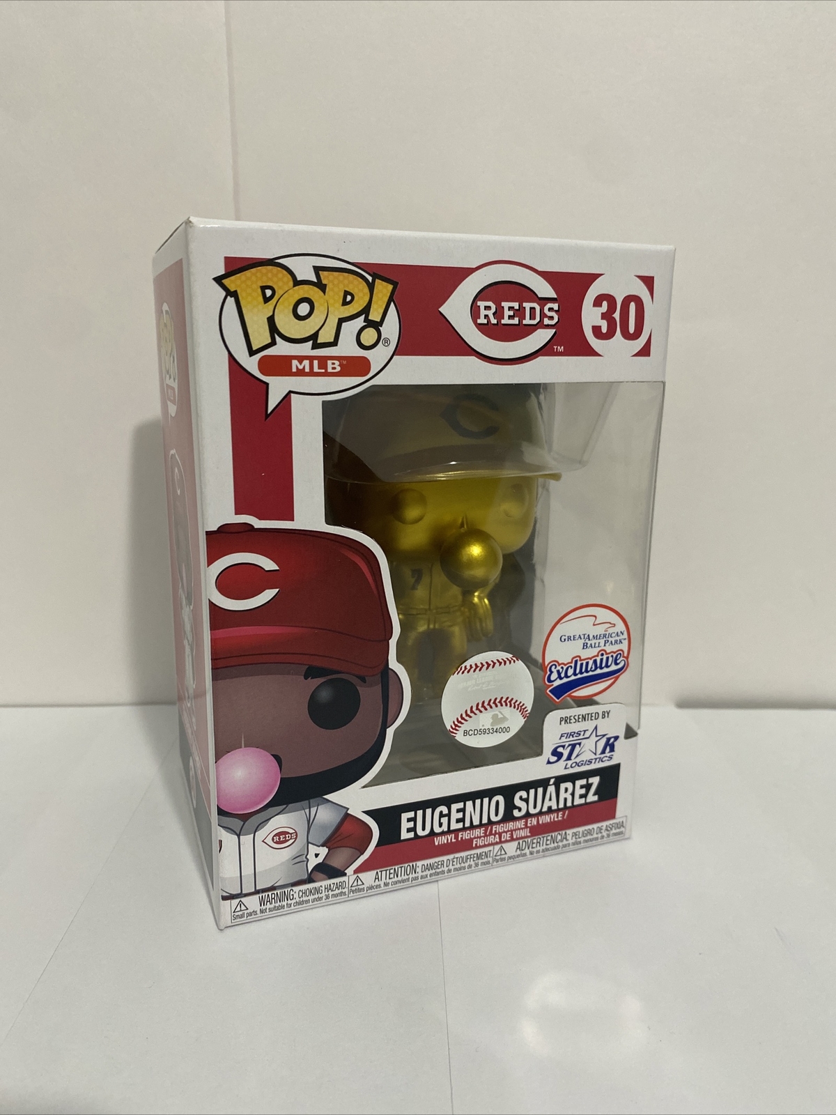 Funko Pop! Mlb Eugenio Suárez /500 Cincinnati Reds Gabp Exclusivo Sga Dorado