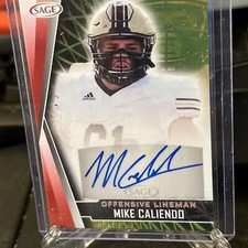 MIKE CALIENDO 2022 Sage Rookie Autograph RED #A-MC2 SP RC Auto - Cheifs