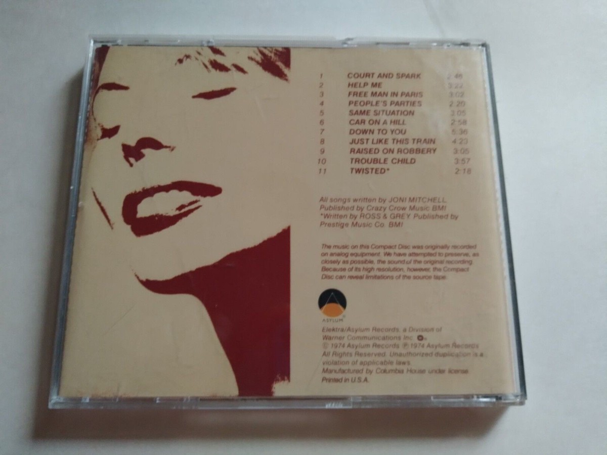 Joni Mitchell CD - Court And Spark - Asylum Records | eBay