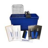 Fliesenleger Waschbox 22L Dewepro Wascheimer 10Tlg. Fugbox Waschset Schwammbrett