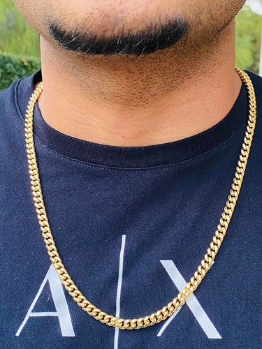 Mens 14k gold Thick Miami Cuban Link 