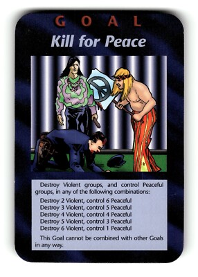 イルミナティカード　Kill for Peace Goal: Kill For Peace! Card Unlimited INWO Illuminati New World