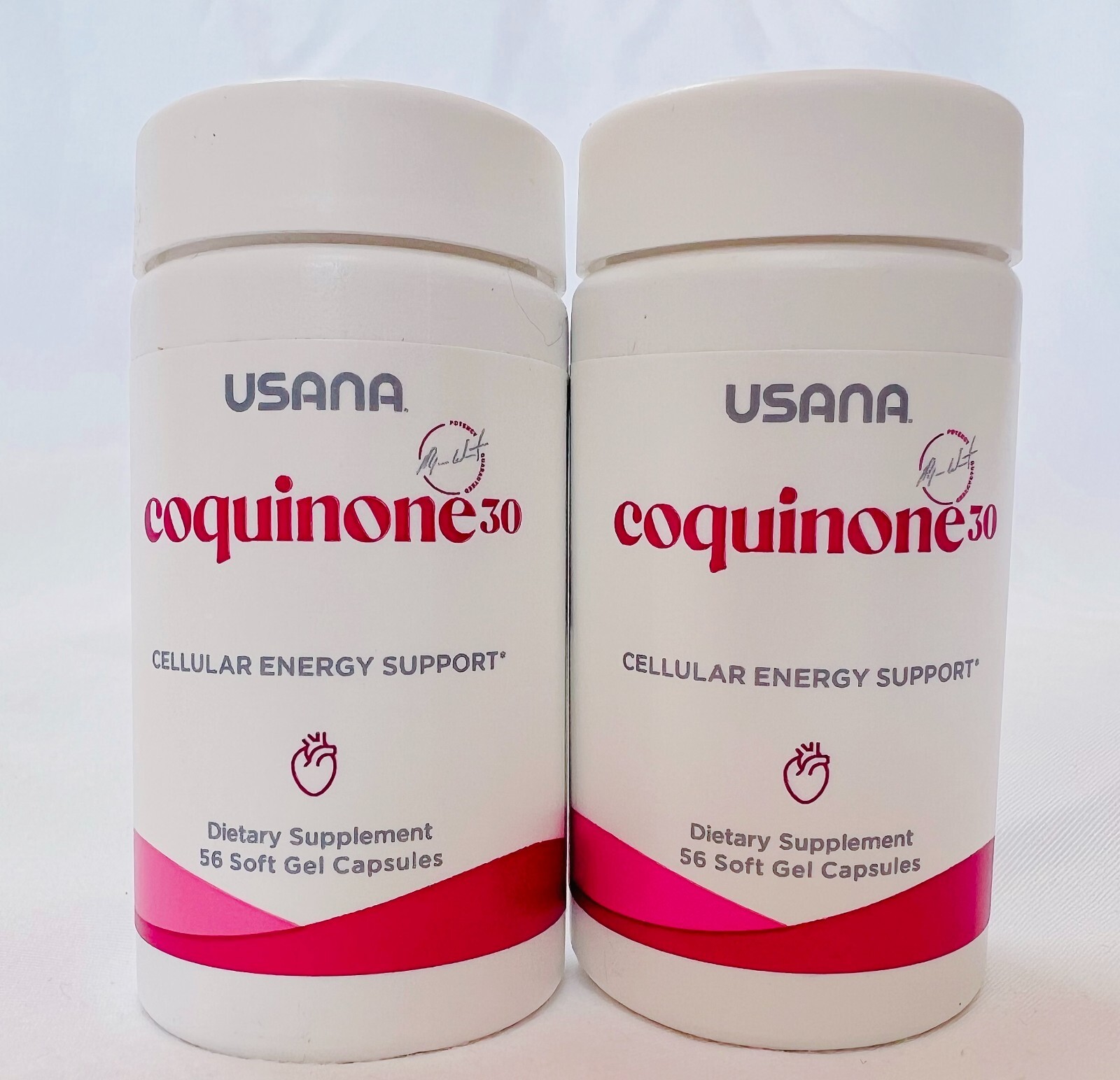 2 Packs Usana Coquinone 30 Cellular Energy Support 56 Softgels - Exp 08/2025