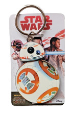 Image of STAR WARS THE LAST JEDI BB-8 METAL KEYCHAIN KEYRING - NEW AND CARDED