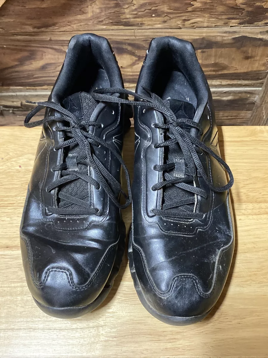 Reebok Reezig Zigtech Referee Running Shoes Black Leather Size 10