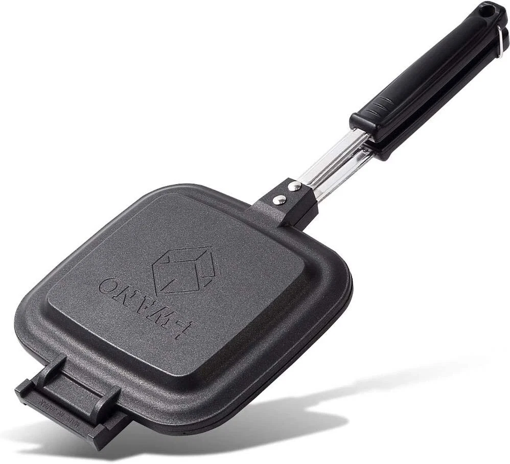 i-WANO Sandwich Press Folding Skillet Made in Tsubame-Sanjo Japan