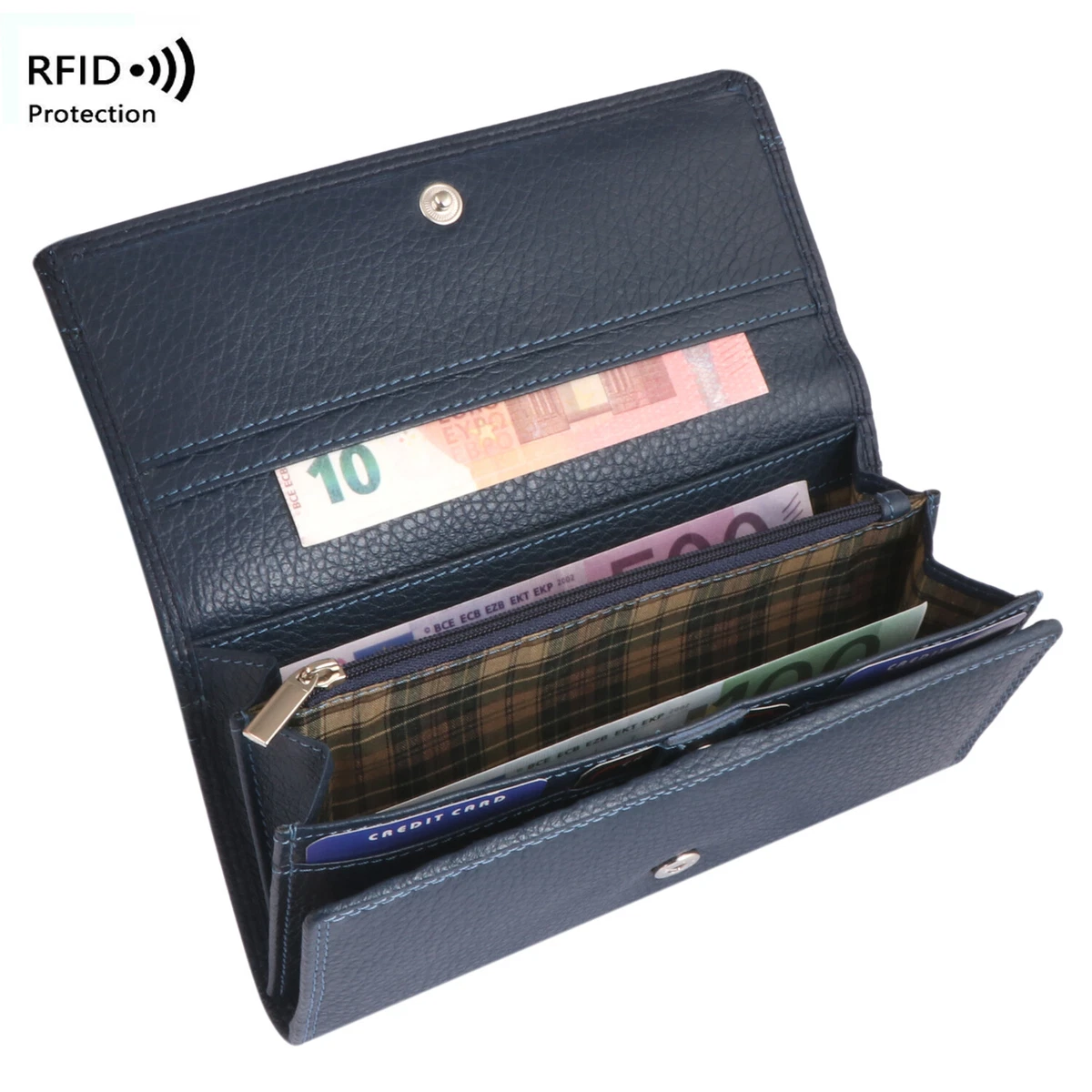 Ladies purse 2025 with rfid protection