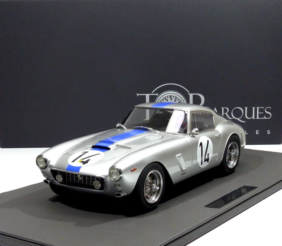 Ferrari 250 GT SWB 3.0L V12 #14 Argento 3° 24H LeMans 1961 1:12 Top Marques - Immagine 2 di 4