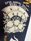 1961 Navy Naval Academy University Midshipmen USA Football Bowl Pennant 11.5x29 — photo 5