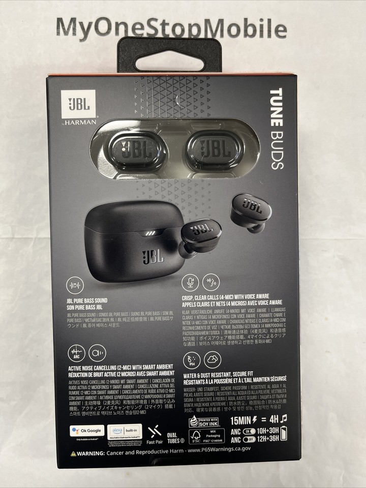 JBL Tune Buds True Wireless ZERO Noise Cancelling Pure BASS Earbuds ...