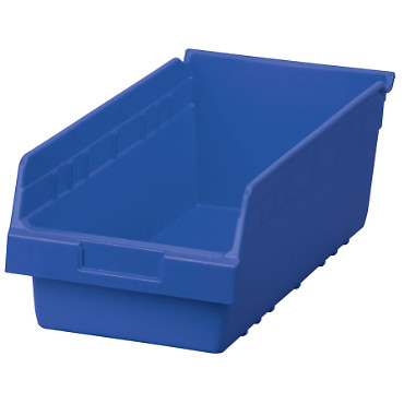 Akro-Mils 30088BLUE ShelfMaxÃ Â  Bins 17 7/8 Length 6 Height 8 3/8 Width
