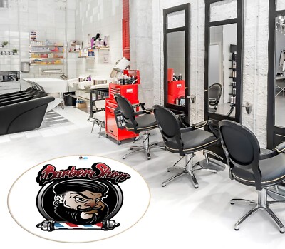 3D Barbier H599 Barber Shop Spiel Rutschfest Matte Elegant Foto Teppich Sin
