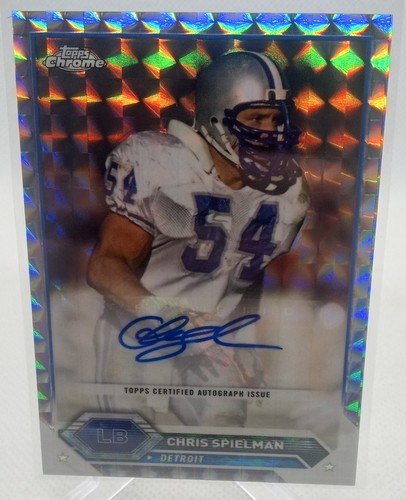 Chris Spielman [Geometric] #TCA-CSP 2023 Topps Composite Chrome Autograph card
